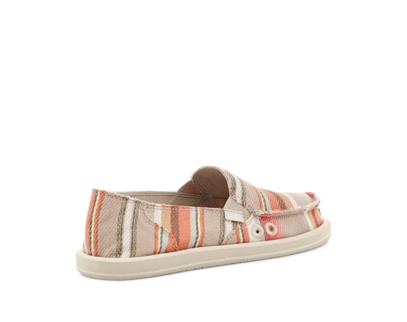 Sanuk Donna Blanket Slip On Women's Shoes Brown | Canada 156DFM